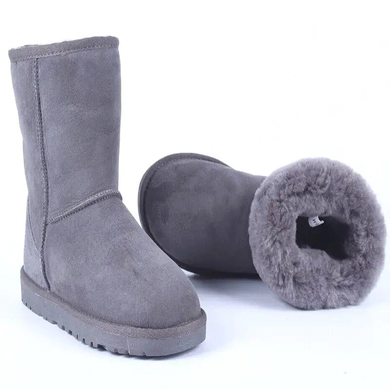 Genuine Cowhide Winter Boots